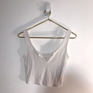 White PacSun Crop Tank Top